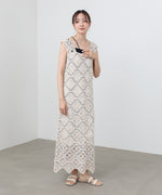 【選べるサイズ展開】ロムバスクロシェロングワンピース