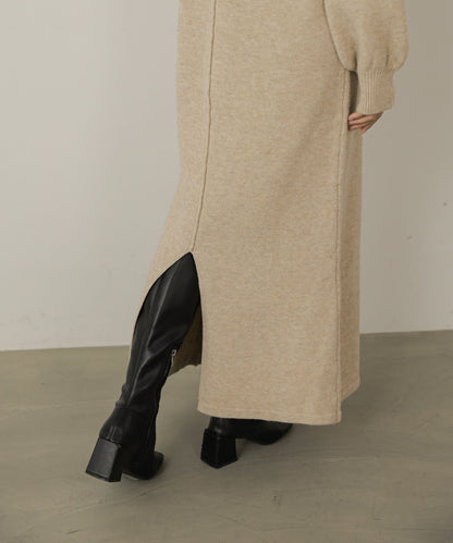 【S・Mサイズ展開】アシンメトリーフリルニットワンピース