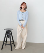 ラメニットショートカーデ