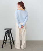 ラメニットショートカーデ