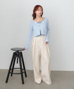 ラメニットショートカーデ