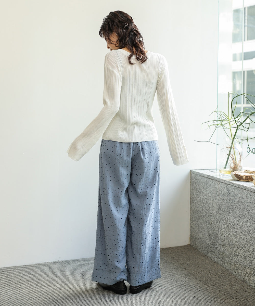 前後2WAYリボン付ニットカーディガン