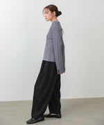 前後2WAYリボン付ニットカーディガン