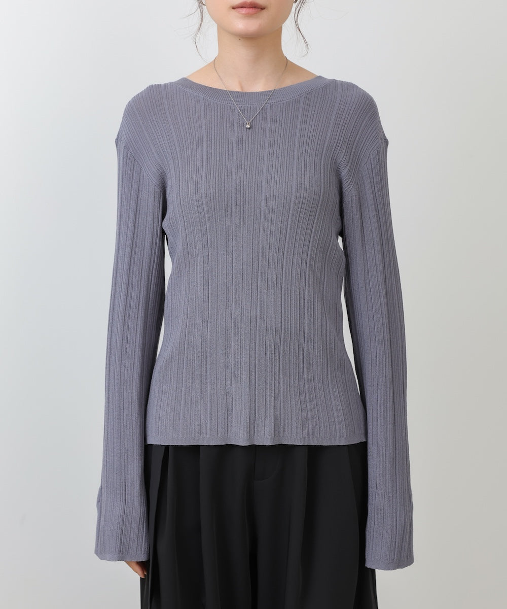 前後2WAYリボン付ニットカーディガン