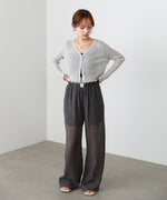 パールボタンフリルカーデ