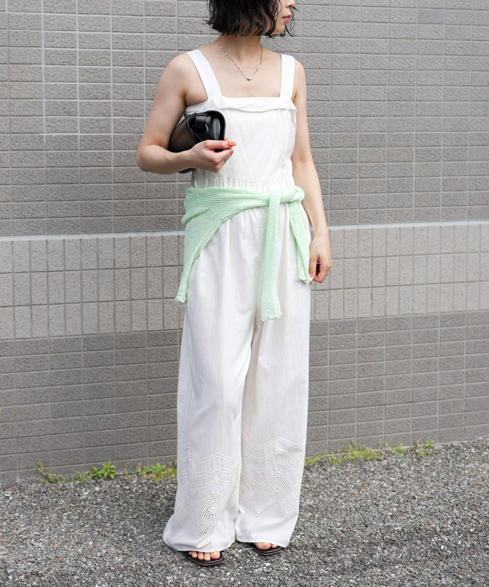 パールボタンフリルカーデ