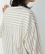 シアーストライプシャツ