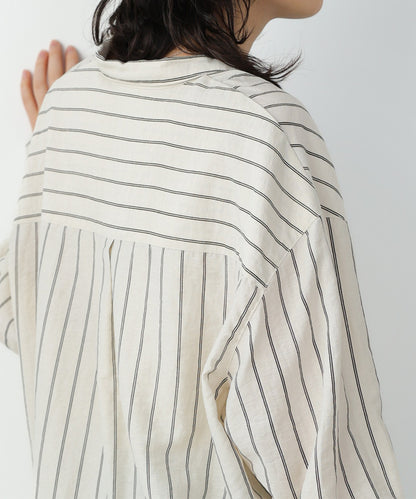 シアーストライプシャツ