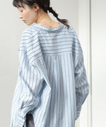 シアーストライプシャツ