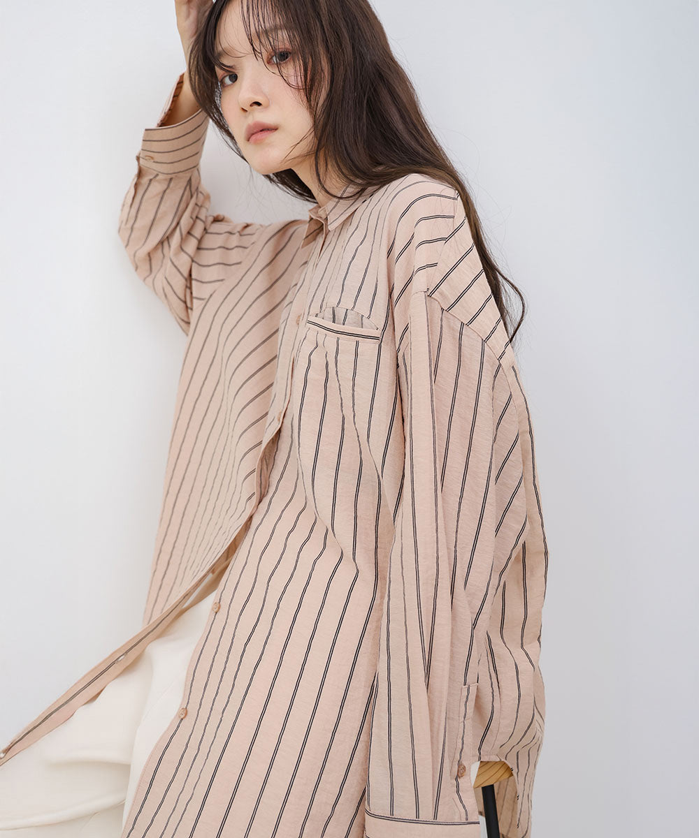 シアーストライプシャツ – Bab