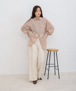 シアーストライプシャツ