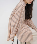 シアーストライプシャツ