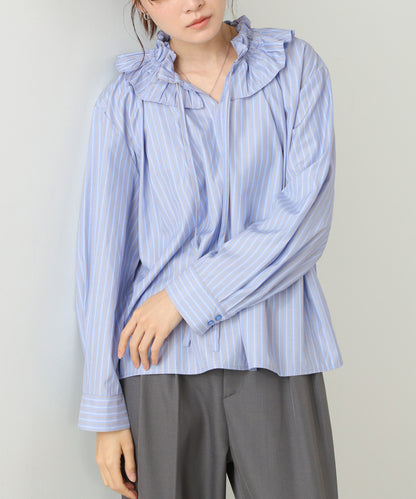 ギャザーフリルブラウス