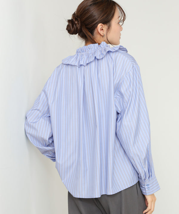 ギャザーフリルブラウス