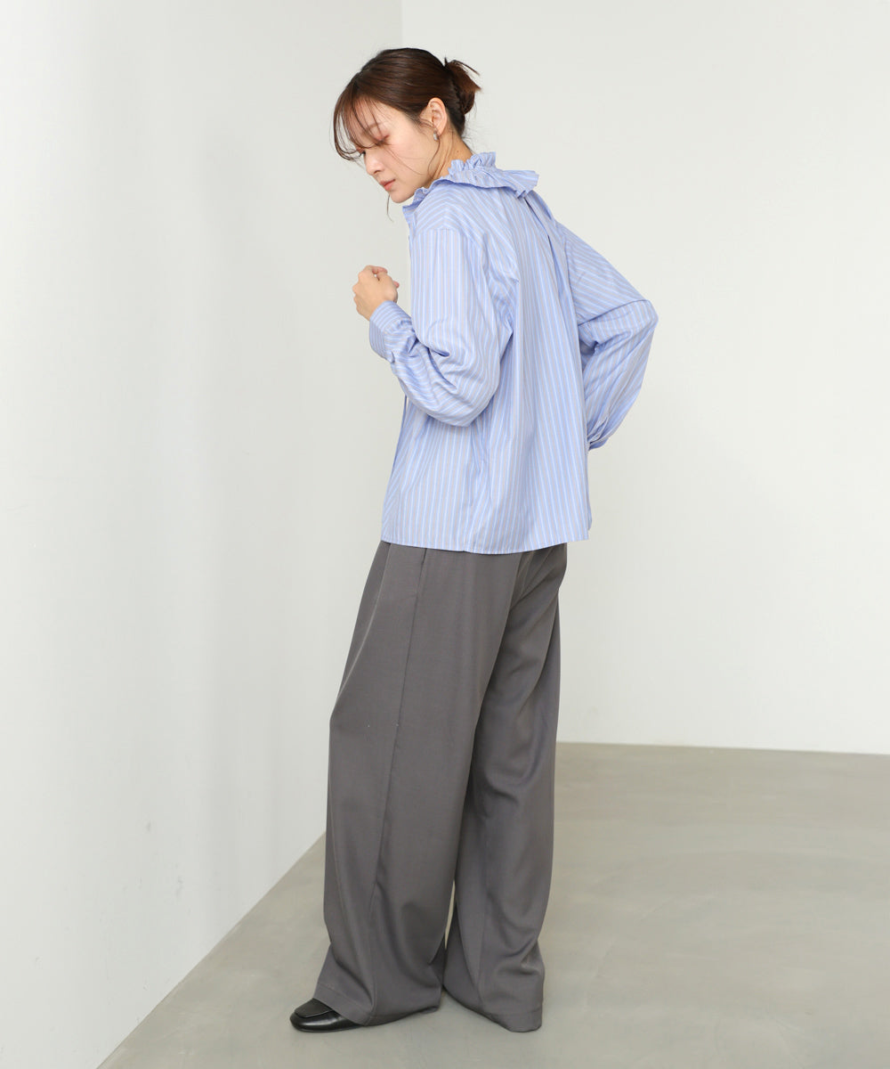 ギャザーフリルブラウス