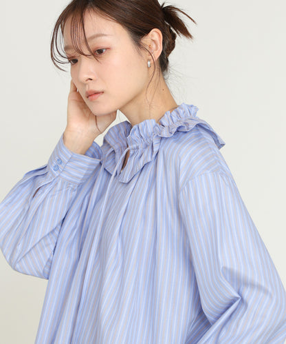 ギャザーフリルブラウス