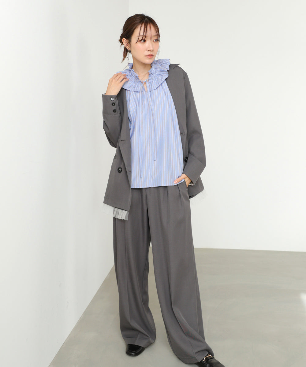 ギャザーフリルブラウス