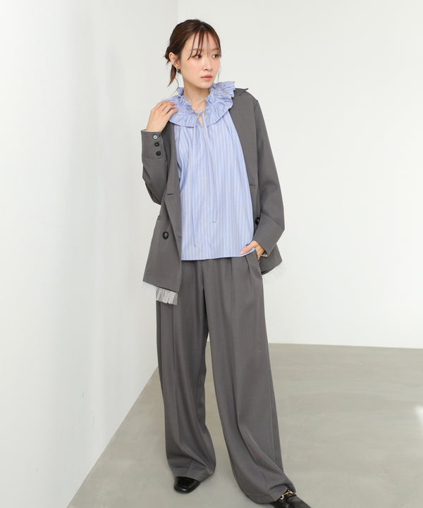 ギャザーフリルブラウス