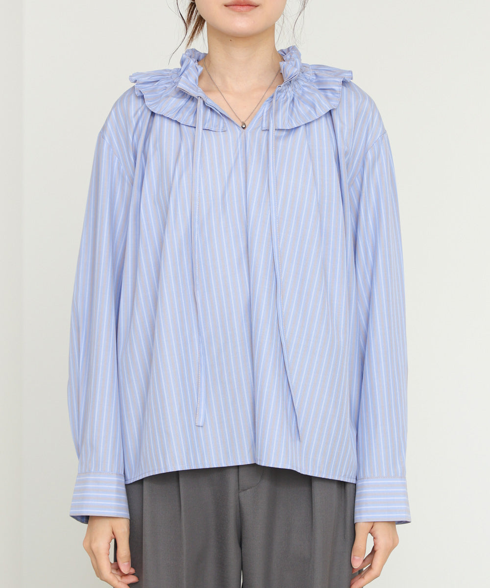 ギャザーフリルブラウス