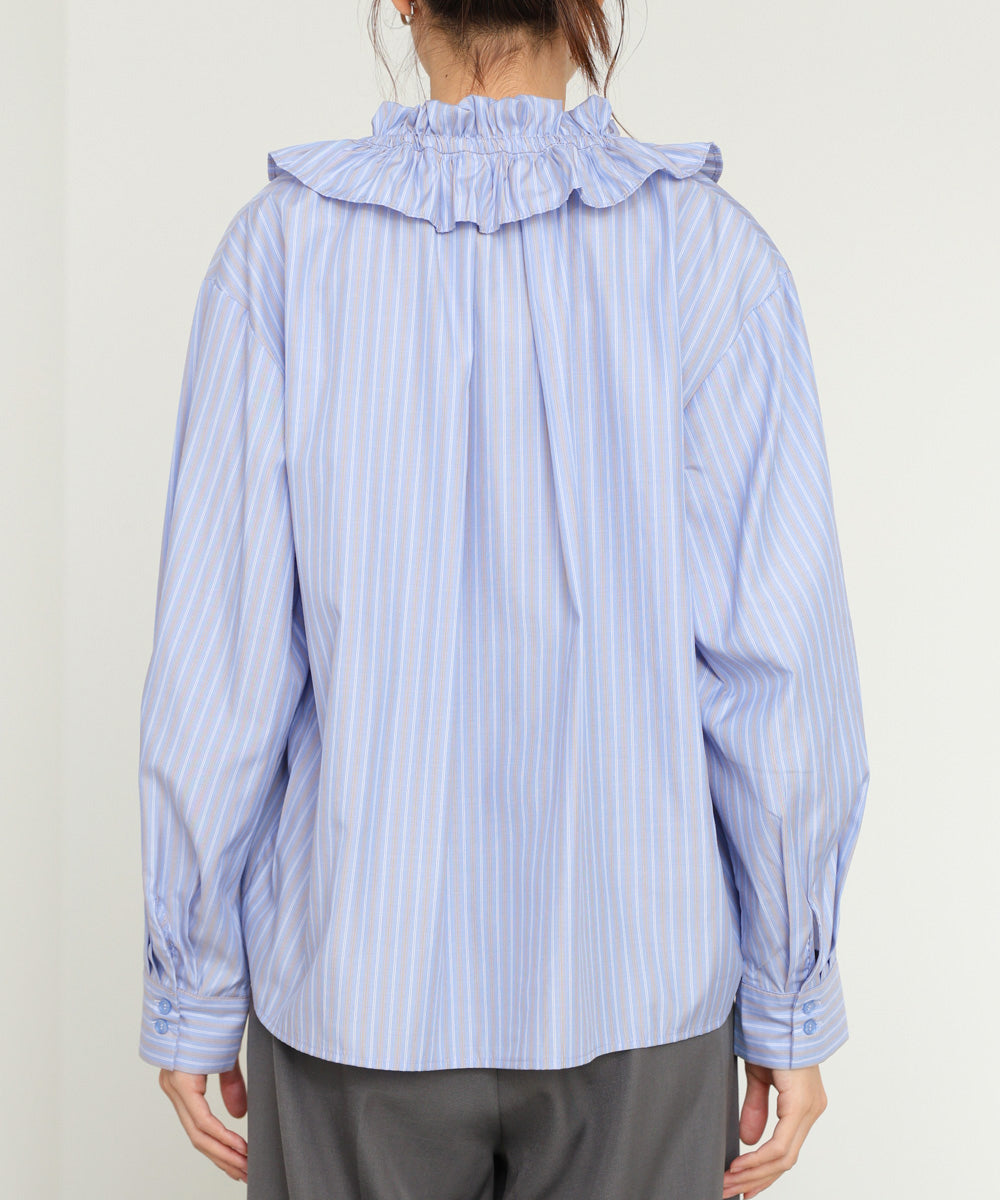 ギャザーフリルブラウス