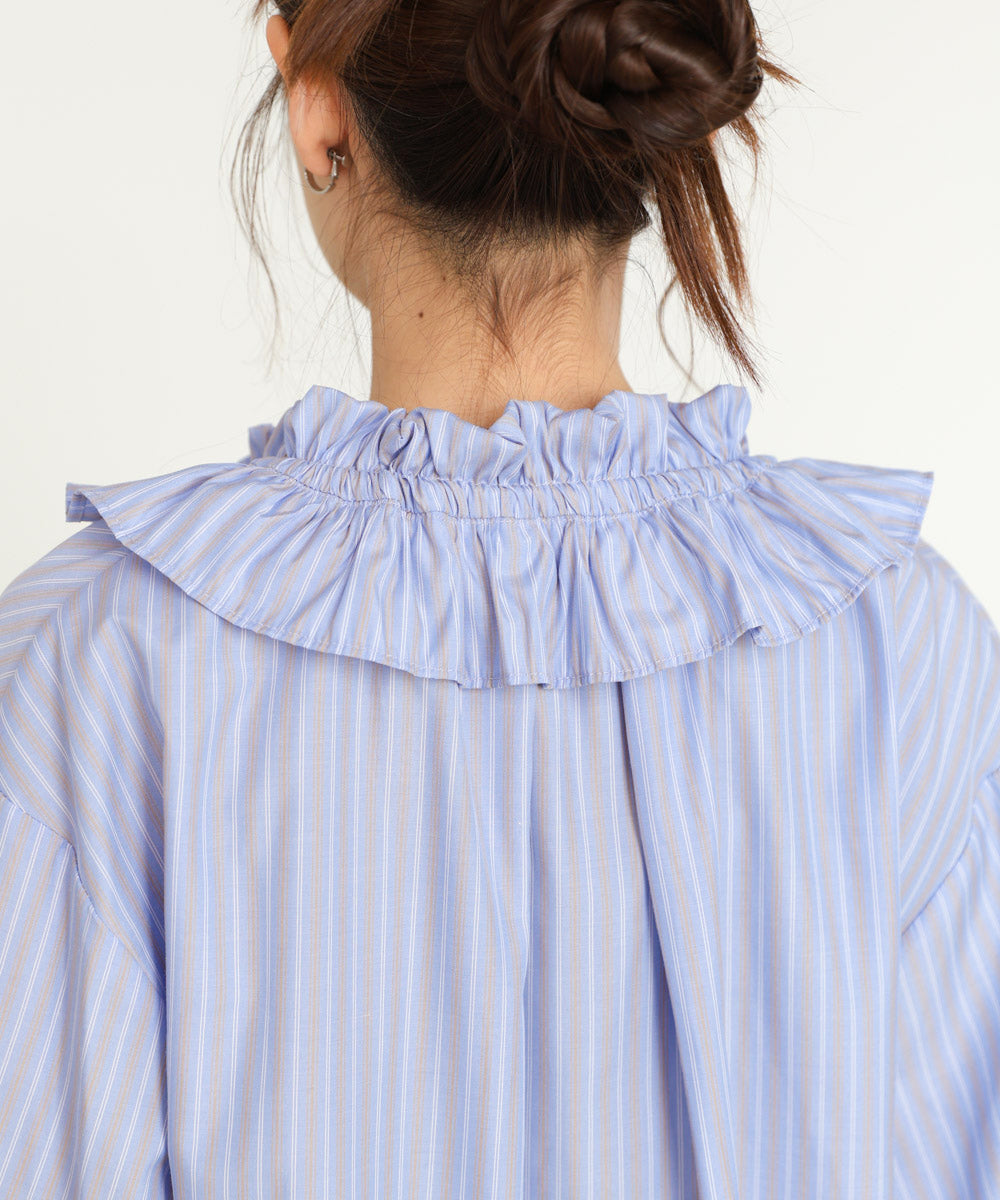 ギャザーフリルブラウス