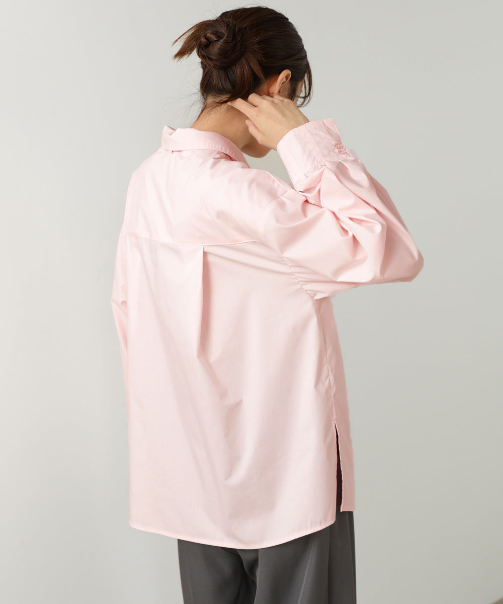 袖タックボウタイリボン付ブラウス