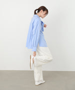 袖タックボウタイリボン付ブラウス