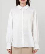 袖タックボウタイリボン付ブラウス