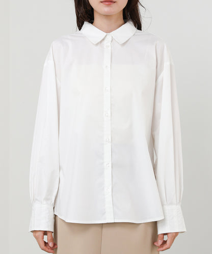 袖タックボウタイリボン付ブラウス