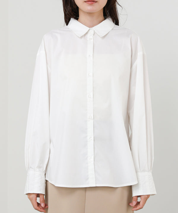 袖タックボウタイリボン付ブラウス