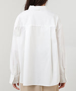 袖タックボウタイリボン付ブラウス