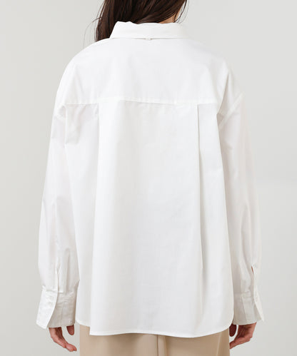 袖タックボウタイリボン付ブラウス