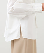 袖タックボウタイリボン付ブラウス