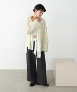 コード刺繡ワイドカフスオーバーシャツ