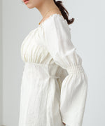 チェック前開きビスチェ風チュニック