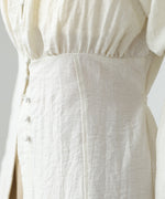 チェック前開きビスチェ風チュニック