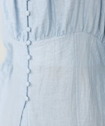 チェック前開きビスチェ風チュニック