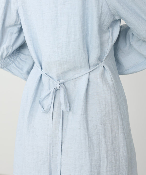 チェック前開きビスチェ風チュニック