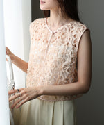 前後２ＷＡＹフラワーレースベスト