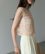 前後２ＷＡＹフラワーレースベスト