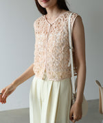 前後２ＷＡＹフラワーレースベスト