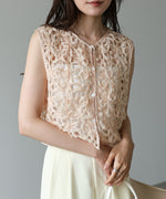 前後２ＷＡＹフラワーレースベスト