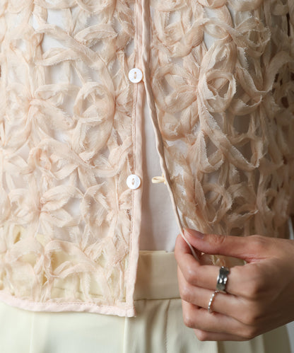 前後２ＷＡＹフラワーレースベスト