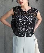 前後２ＷＡＹフラワーレースベスト