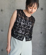 前後２ＷＡＹフラワーレースベスト