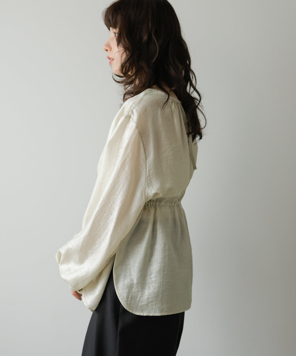 前後2WAYギャザーブラウス
