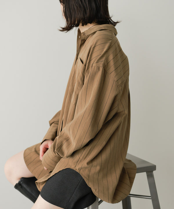 ◆◆発売前◆◆ピーチスキンストライプシャツ[9/24発売]