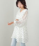 花柄プリントミニワンピース