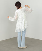 花柄プリントミニワンピース