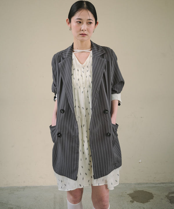 花柄プリントミニワンピース